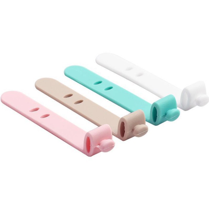 [ TOMCASES ] Pengikat Kabel Penggulung Cable Binder Klip Cable Cord Holder Penjepit Kabel Charger Hp