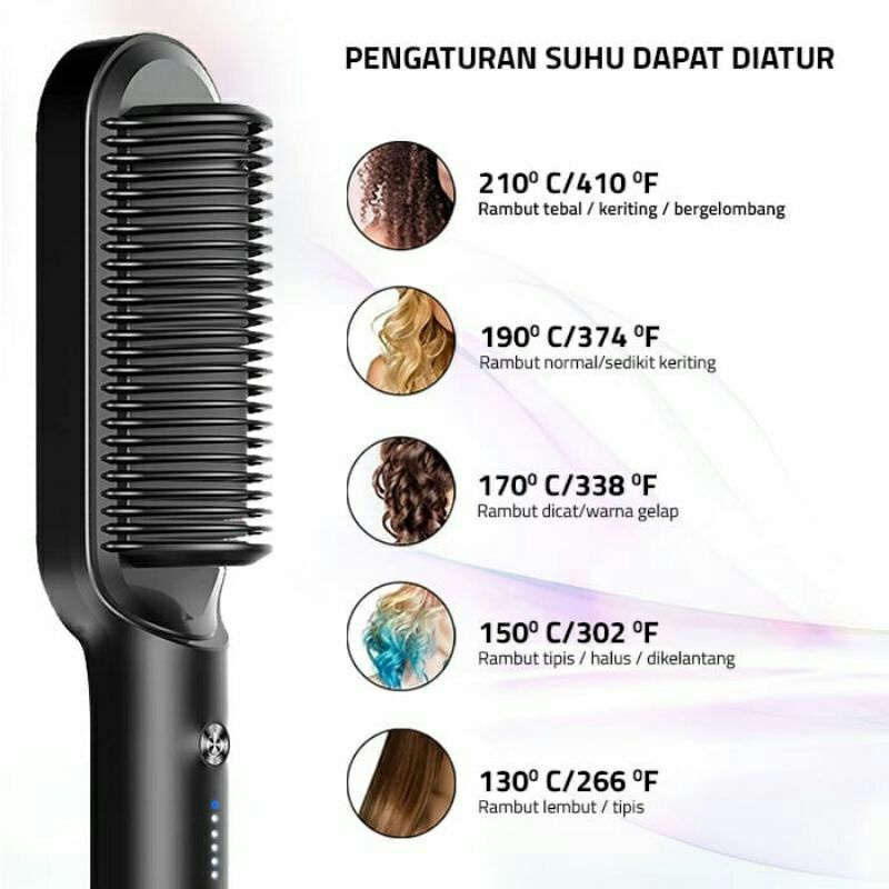 new catokan sisir rambut pelurus rambut