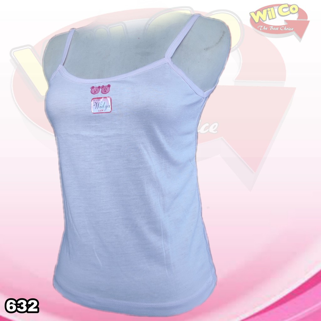 K632 (1-3 pcs) Tanktop Kamisol Remaja Singlet Perempuan Tali Kecil Size M - XL