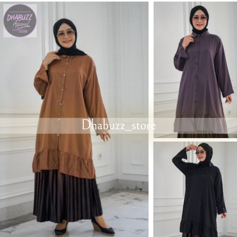 OZ018 Atasan tunik cantik wanita terbaru premium rayon lembut dan nyaman by ozora