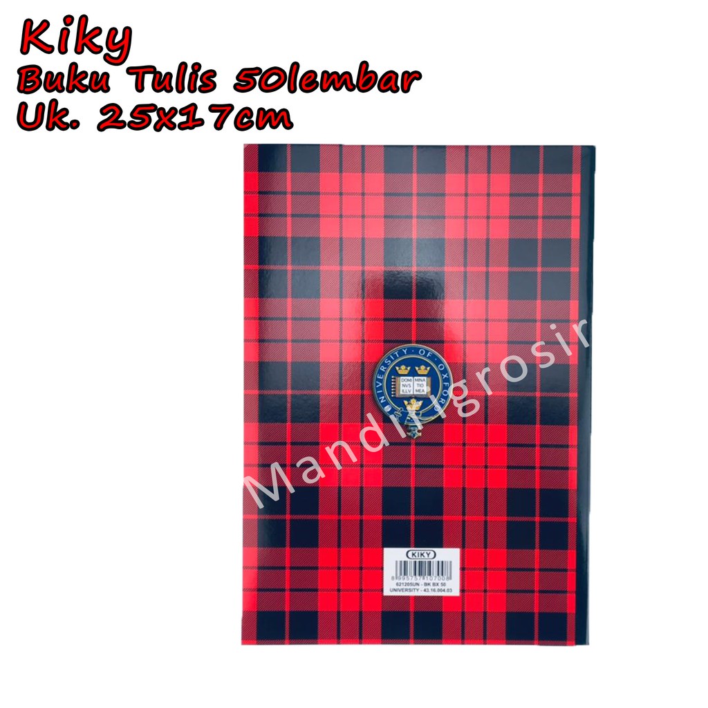 Buku Tulis *Kiky * Motif Random * 25x17cm* 50 lembar