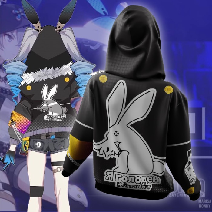 jaket wanita Cyberpunk Jaket Bronya Haxxor Bunny Honkai Impact 3rd - XS kekinian jeans terlaris paka