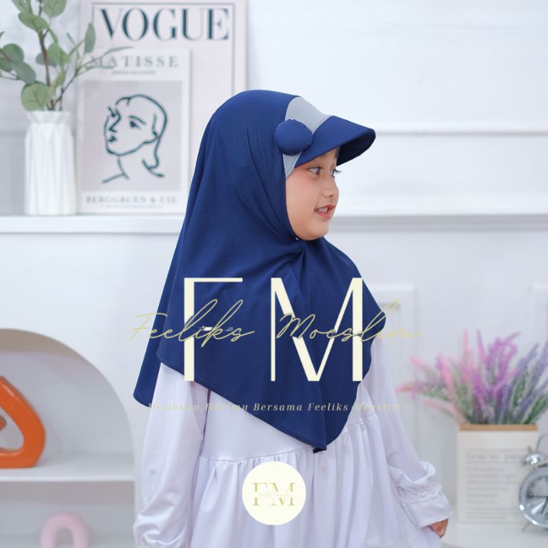 Hijab Anak Jiltop Pompom / Jilbab anak nyaman lucu murah kualitas PREMIUM