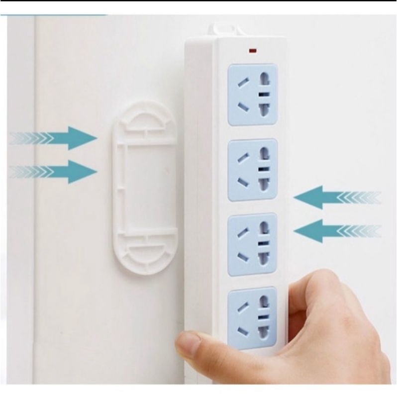 Holder Stop Kontak / Holder Papan Colokan / Tempelan Stop Kontak Colokan