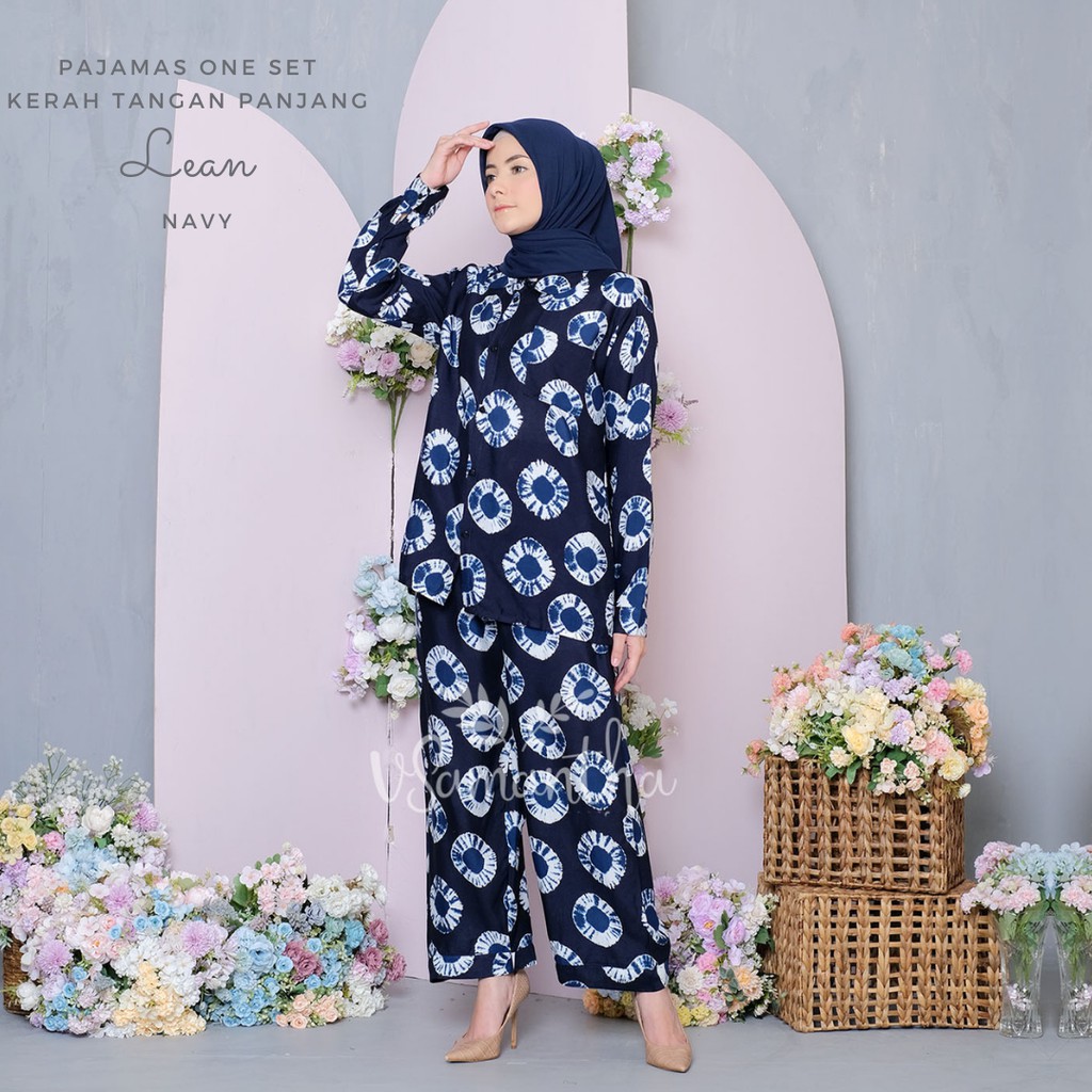 Pajamas / Piyama One Set Kemeja Tie Dye