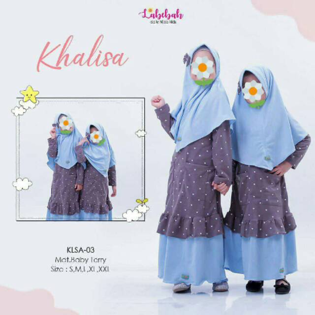 Gamis Anak Kaos Couple Khalisa Abu