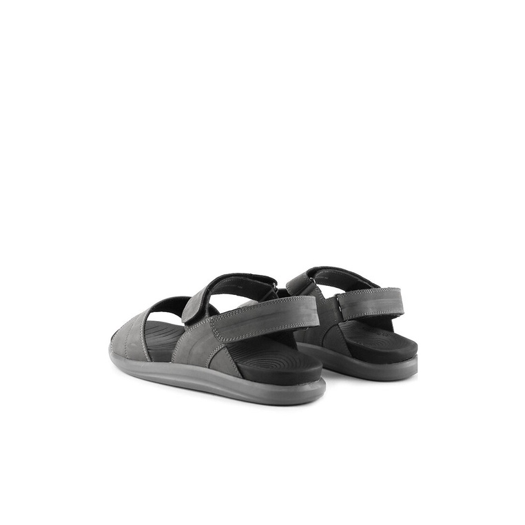 SANDAL SLINGBACK KULIT HUSH PUPPIES PRIA ORIGINAL ASLI ABU-ABU GREY HM26