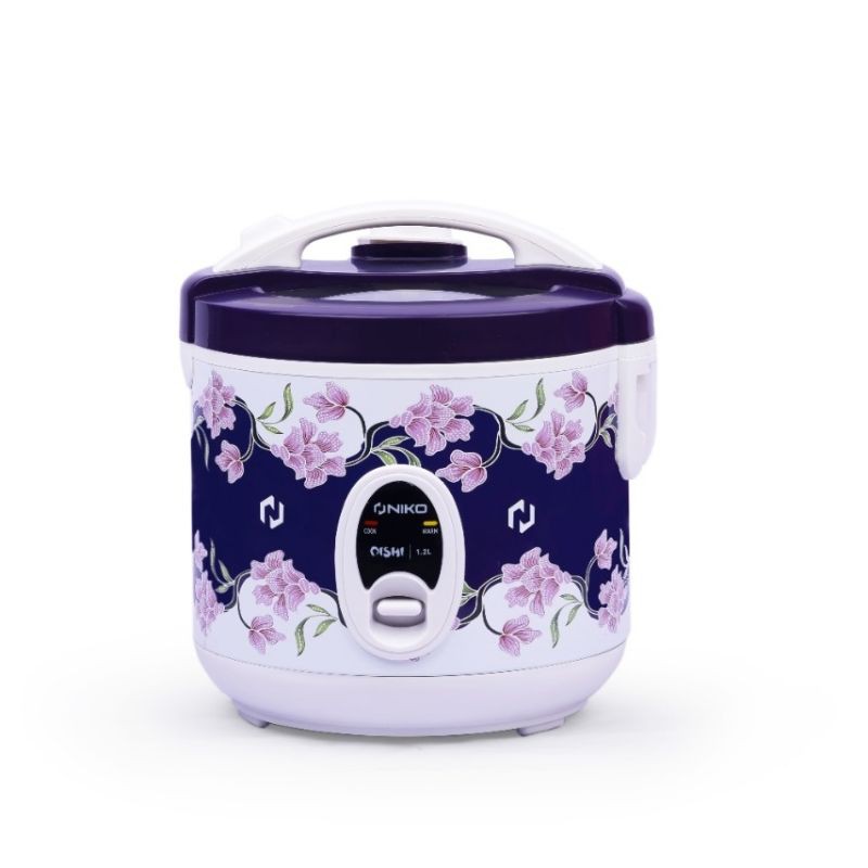 Niko Magic Com 3 in 1 / Rice Cooker 1.2 Liter Oishi Batik (Tutup Kaca)