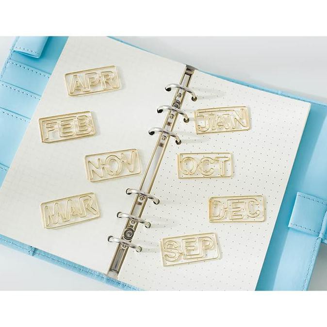 

BEST SELLER Months of the Year Deco Paper Clip Pembatas Kertas Halaman Buku Bentuk TERJAMIN