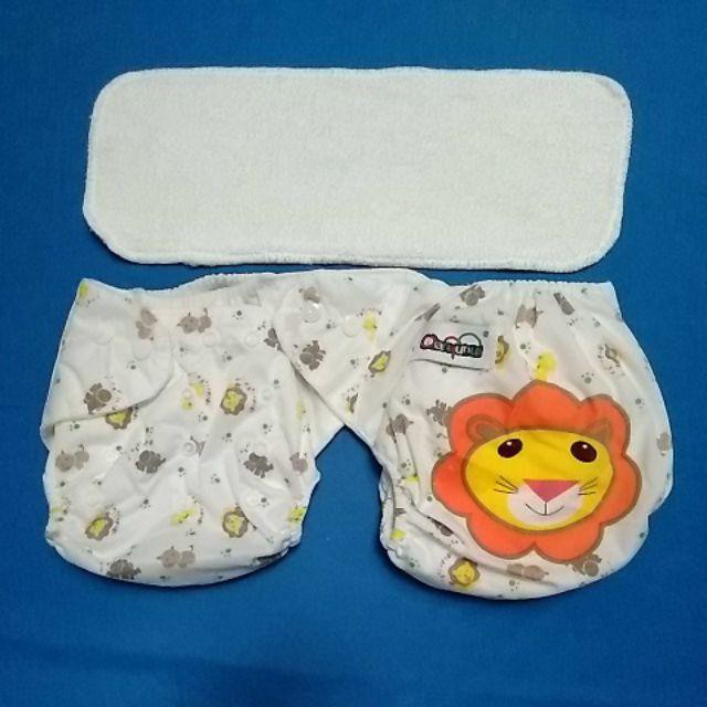 CLODI Cloth PREMIUM Diaper POLOS &amp; MOTIF Free Size Reliable Celana Model Motif cloudy RGM-10150