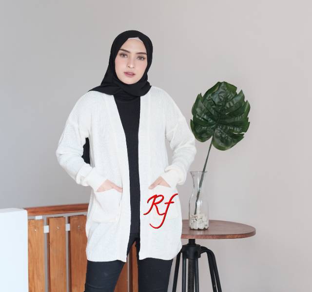 Shofie long kardigan premium / kardigan rajut nyaman