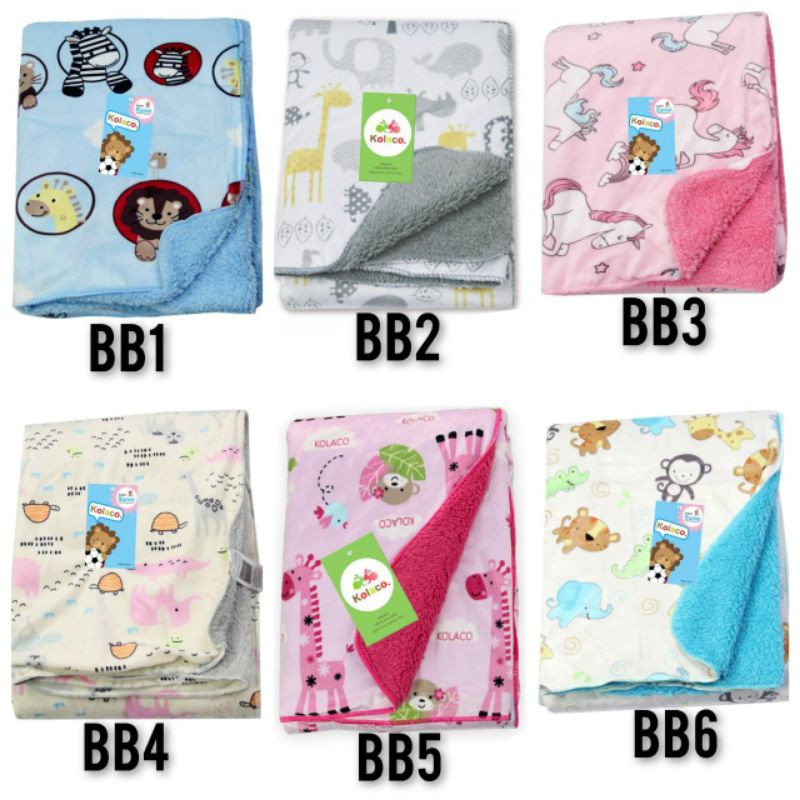 Selimut bayi import double fleece