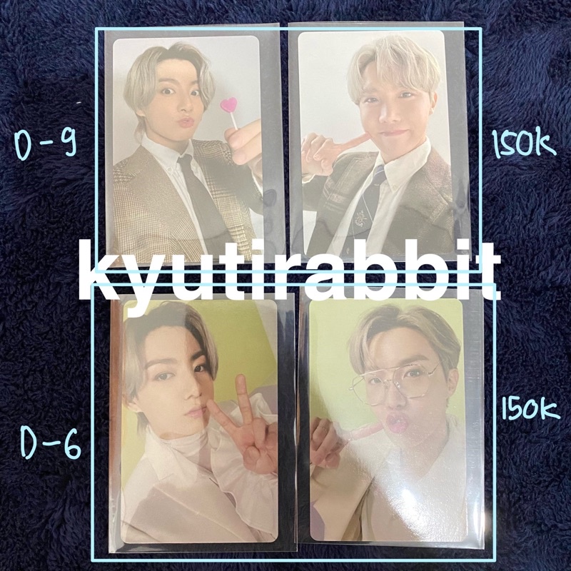 PHOTOCARD PC FESTA 2021 D6 D9 BTS BANGTAN JUNGKOOK JK JHOPE HOBI HOSEOK