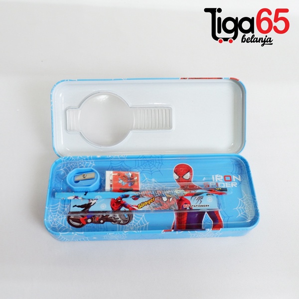 365 PENCIL CASE #40793 Tempat Pensil / Pouch Penyimpanan Besar / Pencil Case Magnet