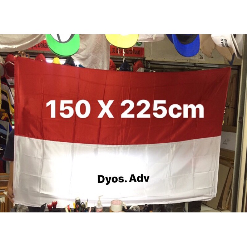 Bendera merah putih satin 150x225cm