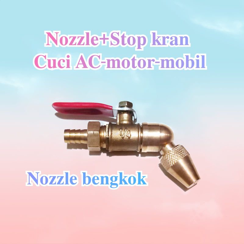 Kran nozzle steam ac mobil motor nozel nosel bengkok