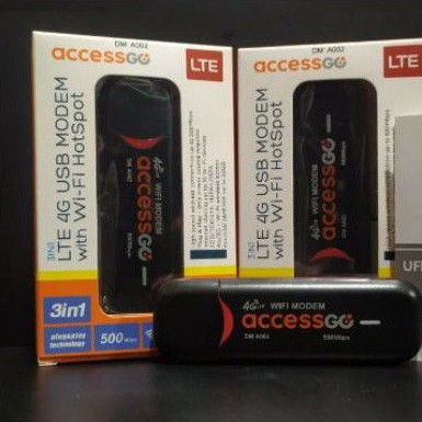 Modem WiFi Wingle USB AccessGo DM-A002 4G LTE 500Mbps UNLOCK ALL OPERATOR &amp; SMARTFREN