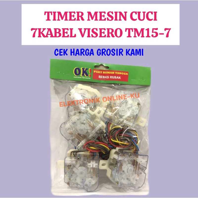 TIMER MESIN CUCI 7 KABEL VISERO TM15-7