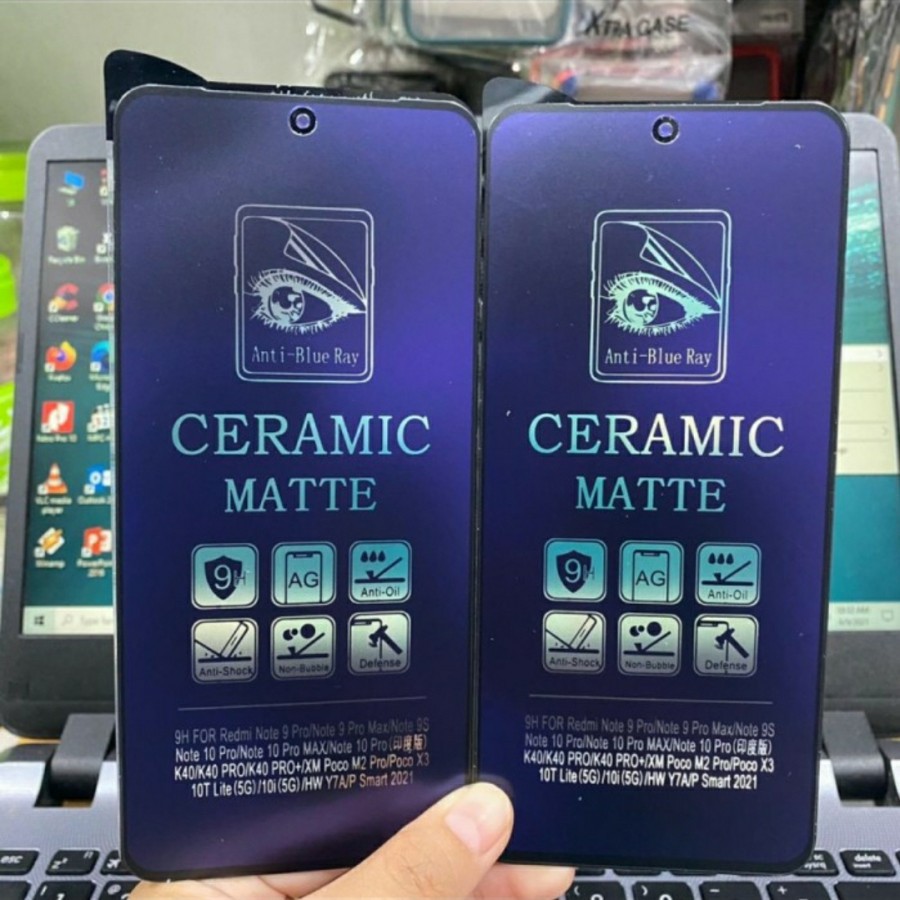 CERAMIC MATTE ANTI BLUE SAMSUNG A7 2018 A6 PLUS A8 PLUS A71 A21S A51 - BC