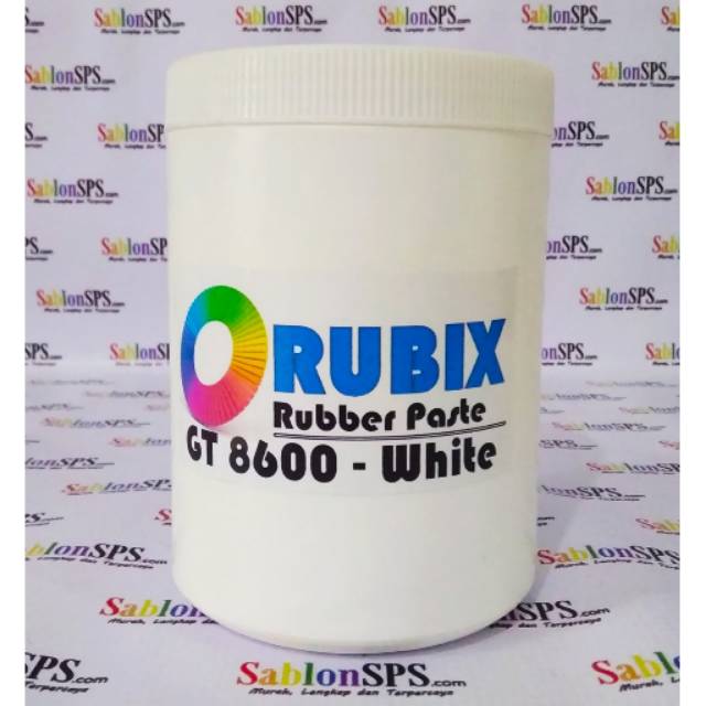 Tinta Sablon Kaos Rubber Thailand GT 8600 white Tinta Distro 1 kg