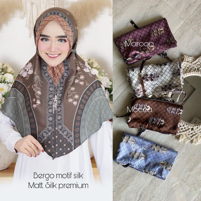 Bergo motif silk premium