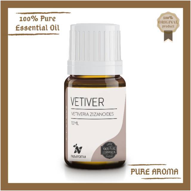 10 ml Vetiver Essential Oil Minyak Akar Wangi Vertiver Essential Oil Vertiver Oil Nusaroma Essensial