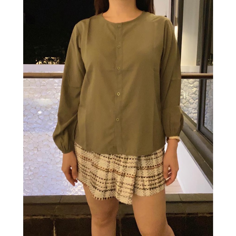 (COD) OH Fashion Misha Button Blouse Shirt #2560