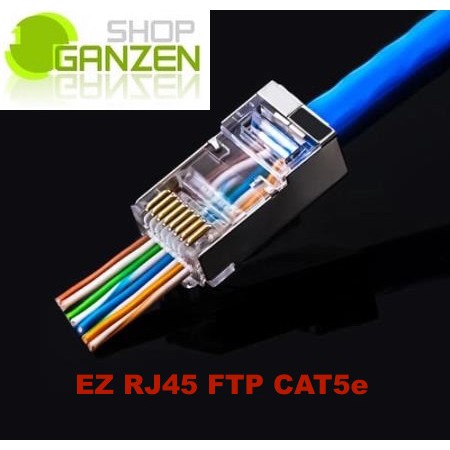 EZ konektor rj45 cat5e STP FTP anti gagal 50pcs/pack