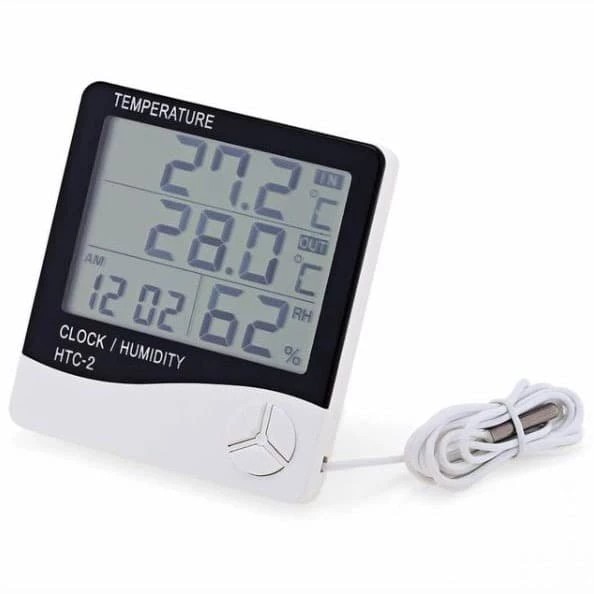 Digital Clock Alarm Multi-function Dengan Temperature Humidity Meter