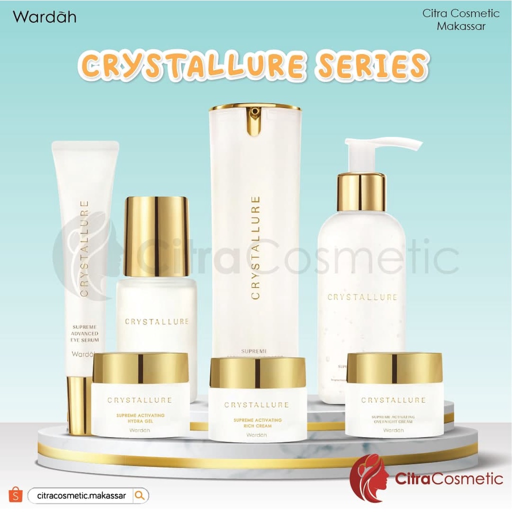 Wardah Crystallure Series | Supreme Oil Eye Serum |  Essence Gel | Overnight Cream Rich SPF35++