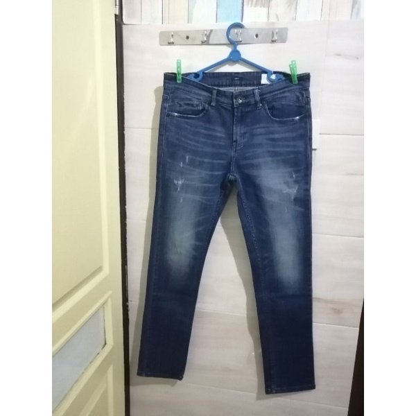 Celana Pria Jeans Slim Fit Merk Freeride (Dari Toko 3Second) Size 31 (Preloved/Second)