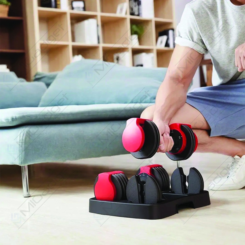 Kingsmith Smart Adjustable Dumbbell Alat Fitness Barbel