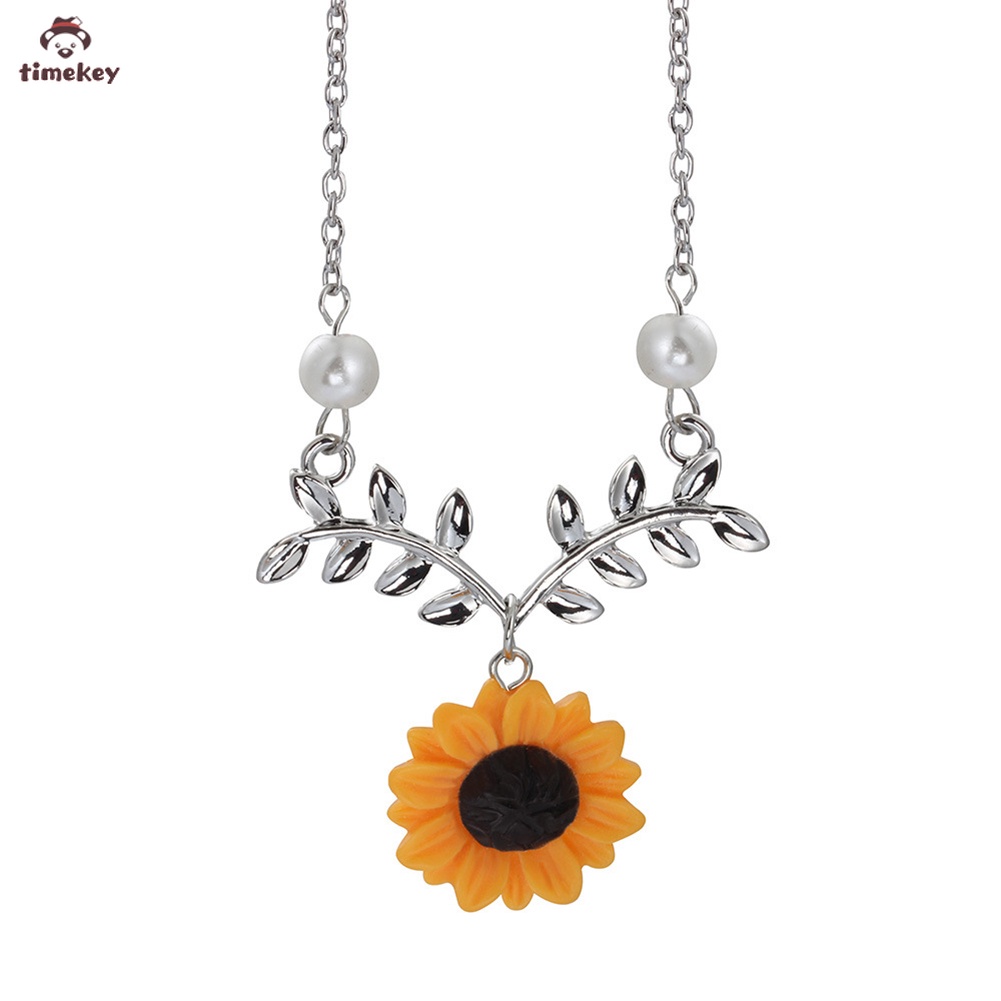 【TK】Fashion Bohemia Sunflower Earrings Necklace Ring Bracelet Set Creative Dangle Jewelry Gift Kit