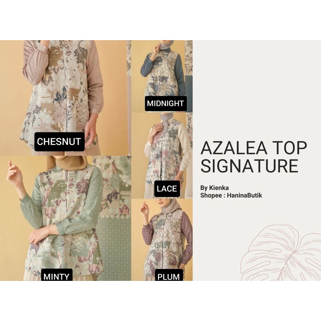 (𝗦𝗜𝗔𝗣 𝗞𝗜𝗥𝗜𝗠) AZALEA TOP SIGNATURE BLOUSE MINT S | MINT XL by KIENKA