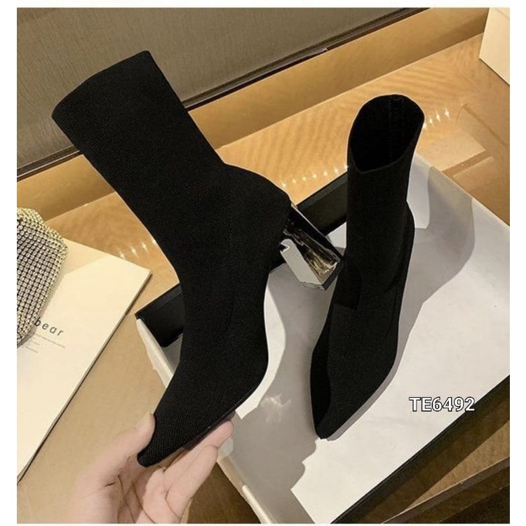 FHS BOOTS HIGH BLOCK BOOTS FASHION IMPORT TE6492