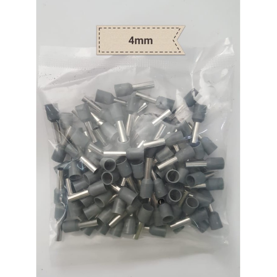 Skun Ferules 4mm / Verules 4mm / Skun Kabel Ferulles 4mm / Skun Tusuk 4mm / Ferules Isolated 4mm