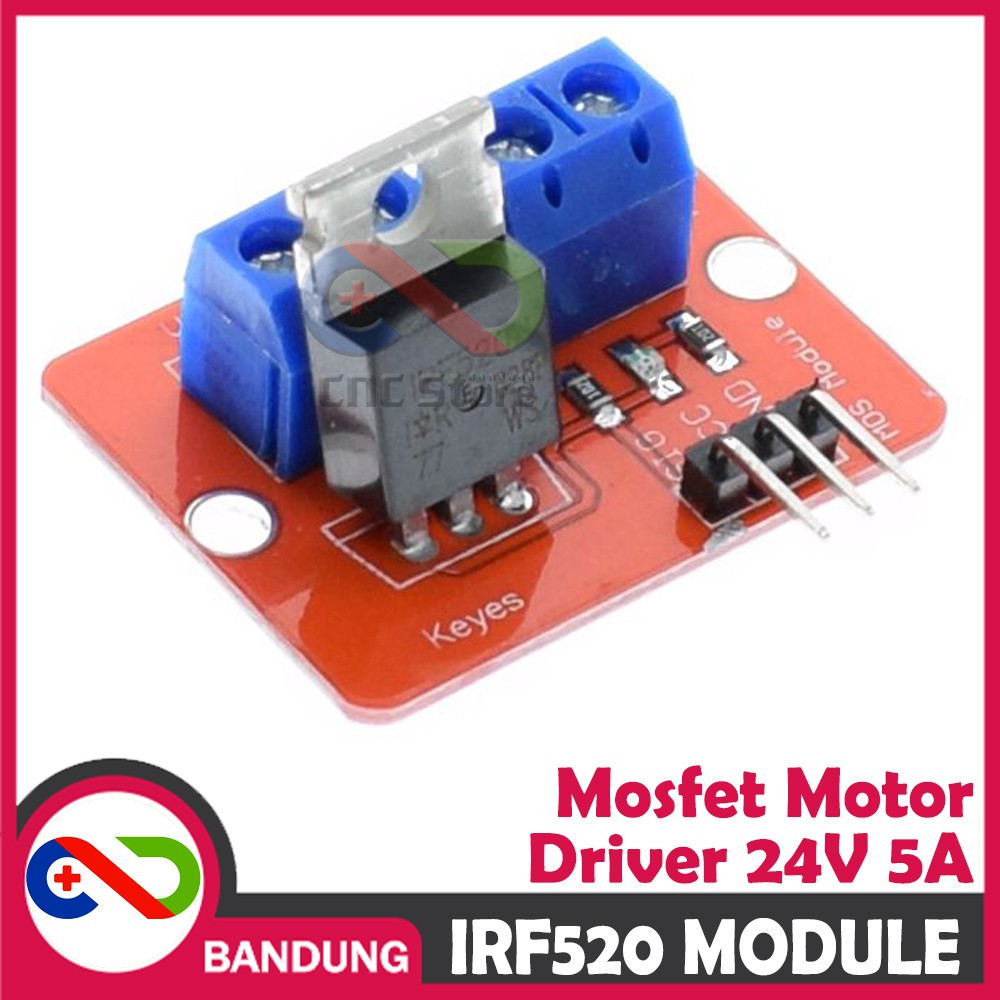 MOSFET IRF520 IRF 520 MOSFET DRIVER 24V 5A MODULE ARDUINO RASPBERRY