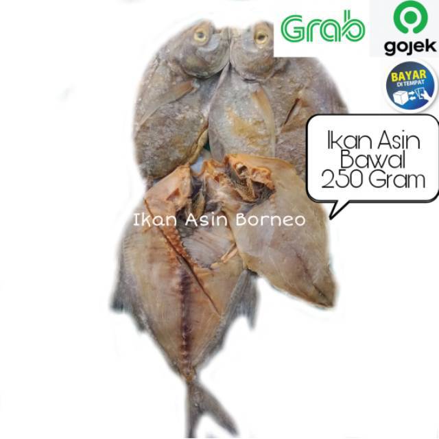 Ikan asin Bawal Kering 250 gram