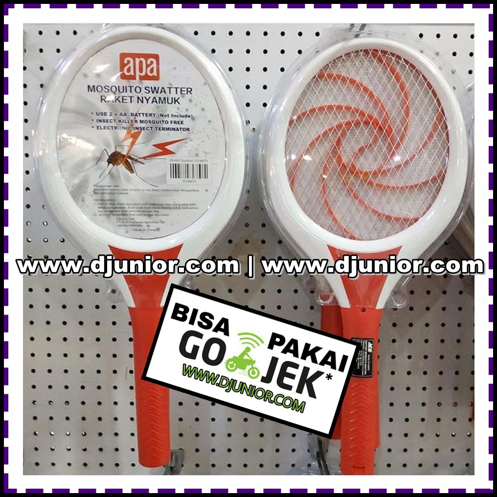 APA RACKET MOSQUITO RAKET NYAMUK MOSQUITO SWATTER PAKAI BATERAI BATRAI MERAH PUTIH ACE