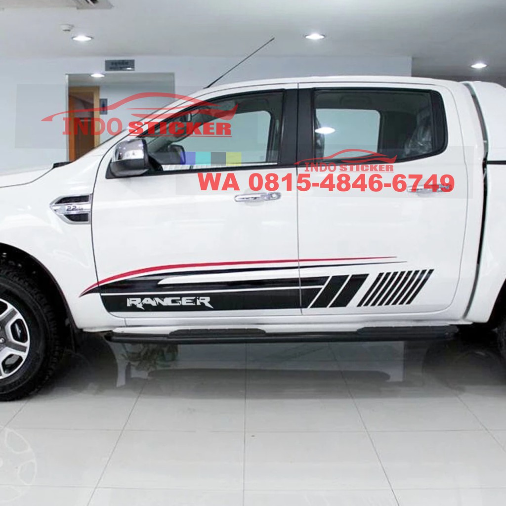 Cutting stiker sticker mobil ranger stiker list body mobil ford ranger terbaru