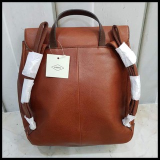 Tas Ransel Fossil Claire Backpack Brandy Brown Kode 