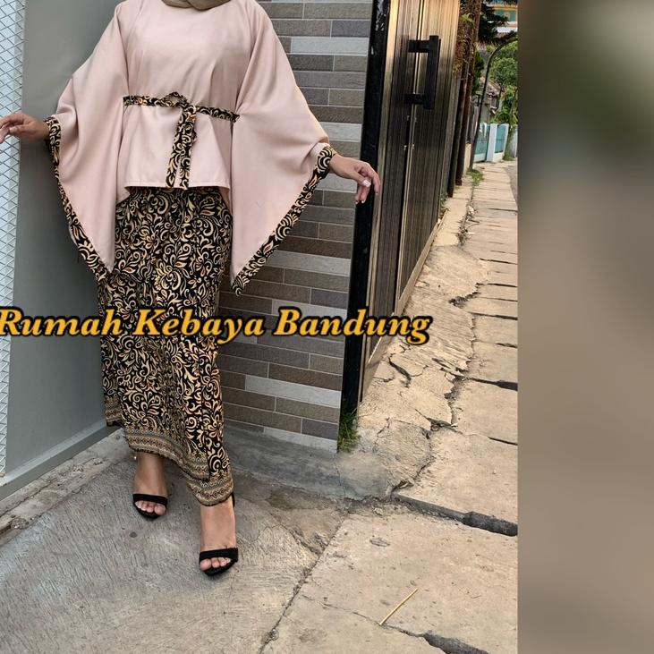 BATWING LIST PITA SET ROK LILIT/ KEBAYA MODERN/ KEBAYA MURAH RUMAH KEBAYA BANDUNG RUMAH SONGKET BAND