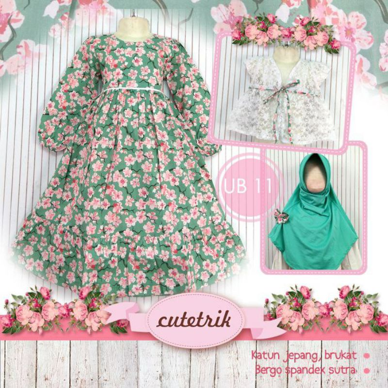 Gamis Bolero Brukat Cutetrik (UB 11)