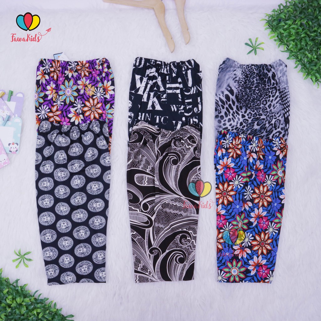 Legging Motif Dewasa fit to M /  Leging Ketat Bahan Adem Fashion Perempuan Celana Panjang Wanita