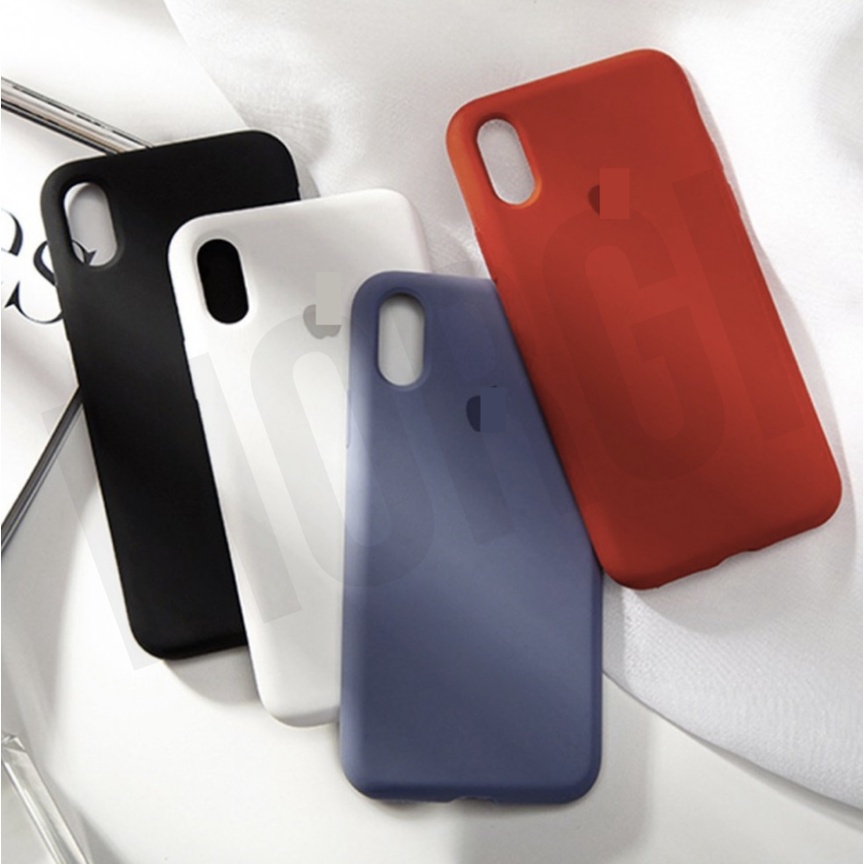 FULL COVER Soft Case iPhone Premium Silicone 6 6S 6+ 6S+ 7 7+ 8 8+ X XR XS 11 12 Pro Original Logo Liquid Silikon Plus