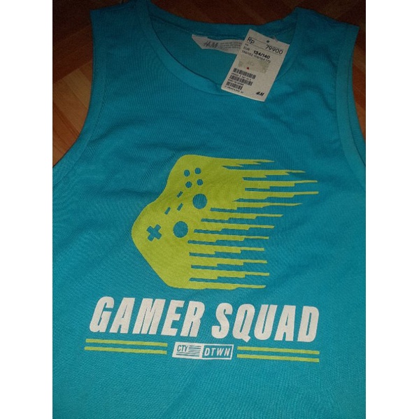 Singlet anak H&amp;M Gamer Squad Blue