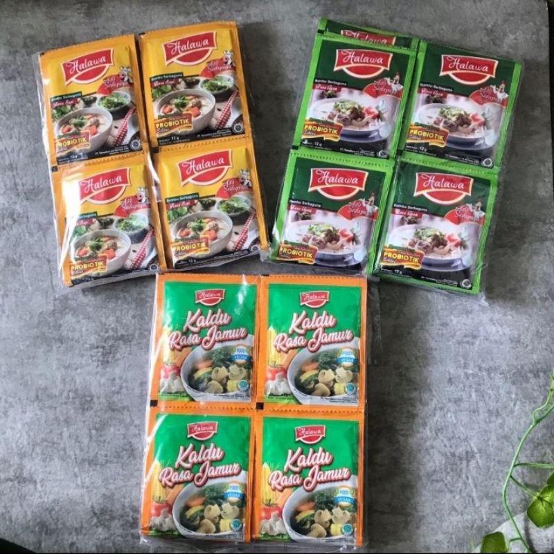 

Bumbu Masak Halawa Kaldu Bubuk Herbal Organik Probiotik SiklusLengkap | Penyedap Rasa Organik [12 renteng