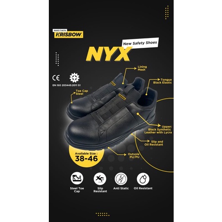 Sepatu safety shoes KRISBOW NYX original