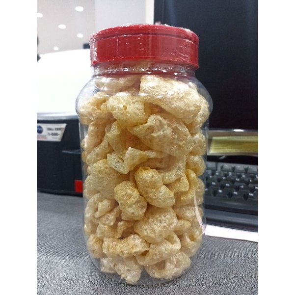 

kerupuk kulit babi kerubi kerupuk B2 toples 2liter rambak