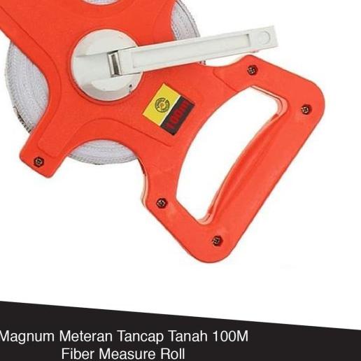 Magnum Meteran Tancap Tanah 100M Fiber Measure Roll Original - 50 Meter